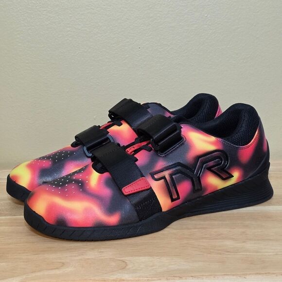 TYR L-1 Lifter Weightlifting Shoes Fire Red Black Men\'s Size 12 Women\'s 13.5 main image 5